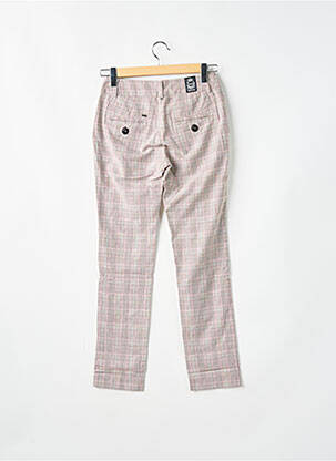 Pantalon slim tissage popeline taille normale rose REDWOOD femme