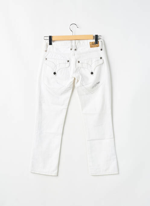 Pantalon 7/8 fermeture zippée sous rabat boutonné taille normale blanc FREEMAN T.PORTER femme