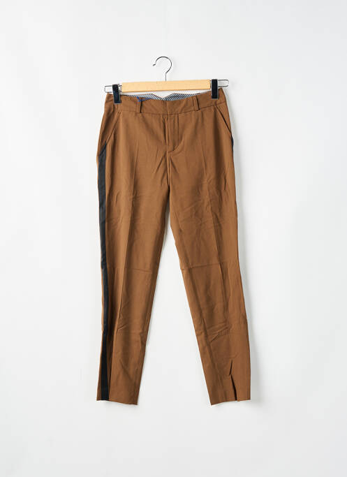 Pantalon 7/8 marron LEON & HARPER pour femme