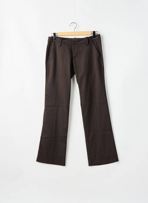 Pantalon chino marron FREEMAN T.PORTER pour femme