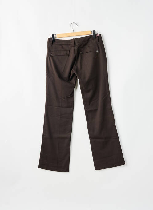 Pantalon chino marron FREEMAN T.PORTER pour femme