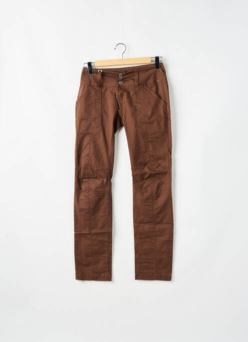 Pantalon slim marron ONLY pour femme