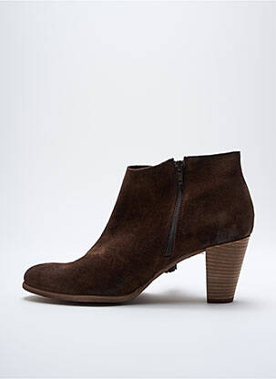 Bottines/boots bout pointu talon de 7 à 9cm marron FELMINI femme