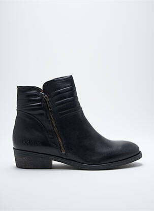 Bottines/boots matière lisse talon plat jusqu'à 3cm noir KICKERS femme