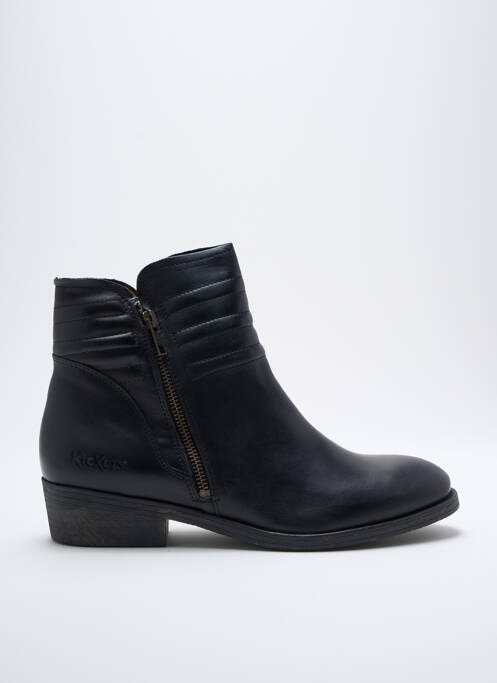 Bottines/boots tissage satiné talon plat jusqu'à 3cm noir KICKERS femme