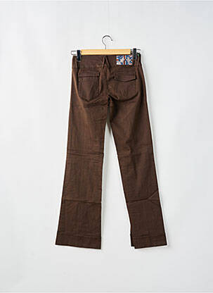Pantalon flare stretch taille basse marron BE YOU K femme