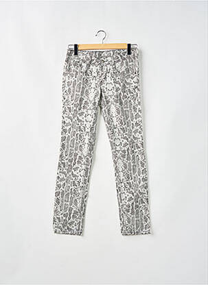 Pantalon droit stretch taille basse gris CIMARRON femme