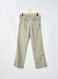 Pantalon droit stretch taille normale vert CIMARRON femme