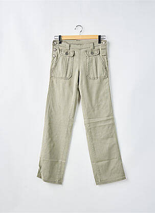 Pantalon droit stretch taille normale vert CIMARRON femme