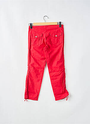 Pantalon 7/8 stretch taille normale rouge CIMARRON femme