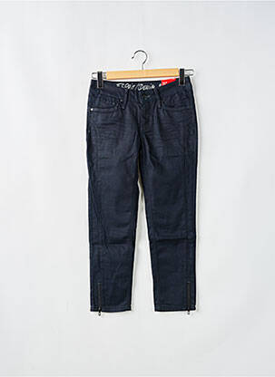 Jeans coupe slim tissage brut taille normale bleu ESPRIT femme