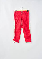 Pantalon 7/8 rouge CIMARRON pour femme seconde vue