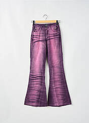 Pantalon flare violet BE YOU K pour femme seconde vue