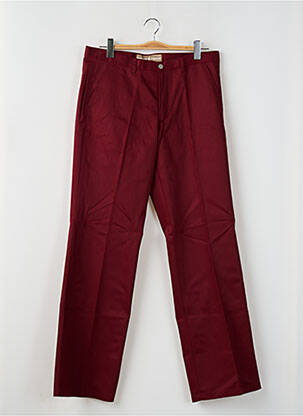 Pantalon chino tissage popeline taille normale rouge FREEMAN T.PORTER homme