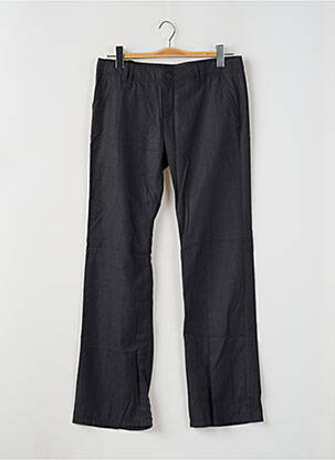 Pantalon droit fermeture zippée sous rabat boutonné taille normale gris FREEMAN T.PORTER femme
