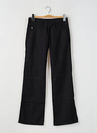 Pantalon droit fermeture zippée sous rabat avec crochet gris FREEMAN T.PORTER femme