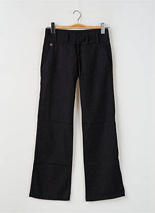 Pantalon droit fermeture zippée sous rabat avec crochet gris FREEMAN T.PORTER femme