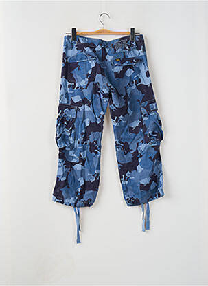 Pantacourt coupe droite bleu LOIS femme