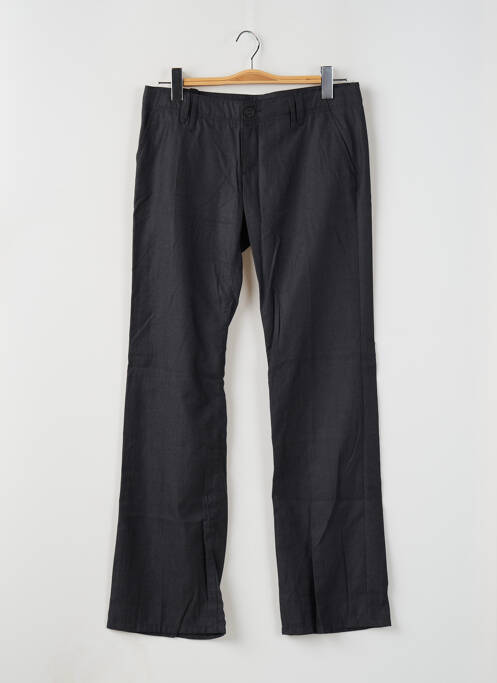 Pantalon droit fermeture zippée sous rabat boutonné taille normale gris FREEMAN T.PORTER femme