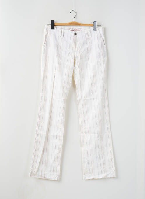 Pantalon droit blanc FREEMAN T.PORTER pour femme