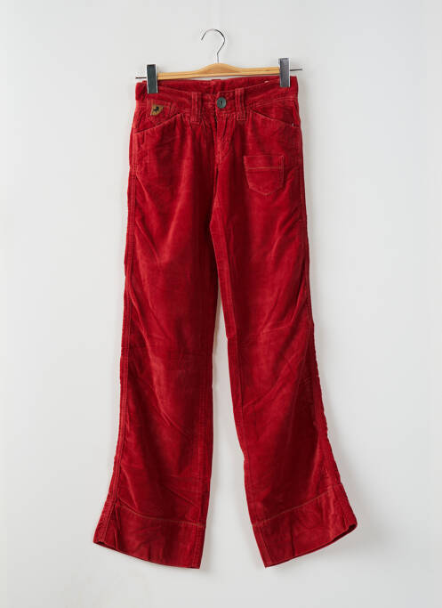 Pantalon droit rouge LOIS pour femme