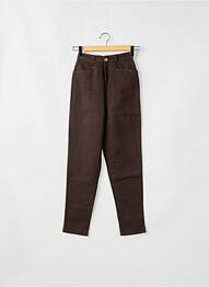 Pantalon slim poches taille haute marron LADY SPENCER' S femme