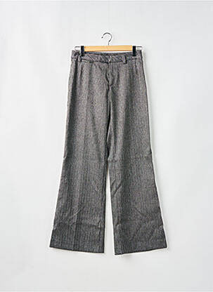 Pantalon large fermeture zippée sous rabat avec crochet taille normale noir MISS SIXTY femme