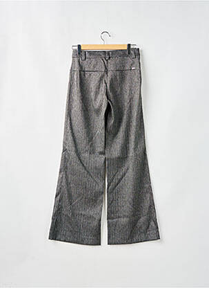 Pantalon large fermeture zippée sous rabat avec crochet taille normale noir MISS SIXTY femme