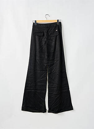 Pantalon large fermeture zippée sous rabat avec crochet taille haute noir MISS SIXTY femme