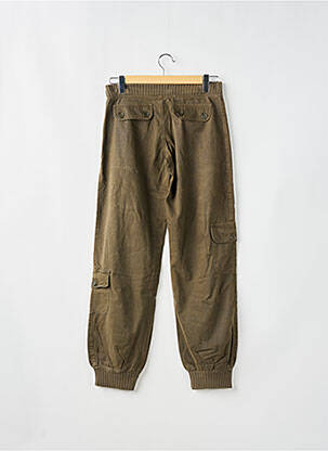 Pantalon cargo taille élastique taille normale vert MAGGIE femme
