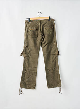 Pantalon cargo coupe droite taille basse vert RWD femme