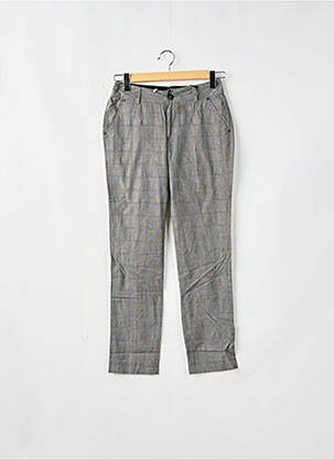 Pantalon chino tissage popeline taille normale gris RWD femme