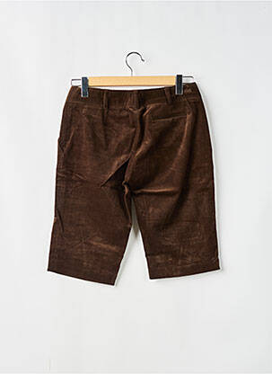 Corsaire stretch taille normale marron YUMI.MAZAO femme