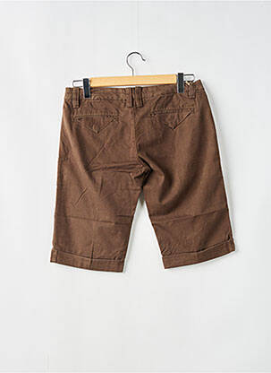 Bermuda coupe chino taille basse marron FREEMAN T.PORTER femme
