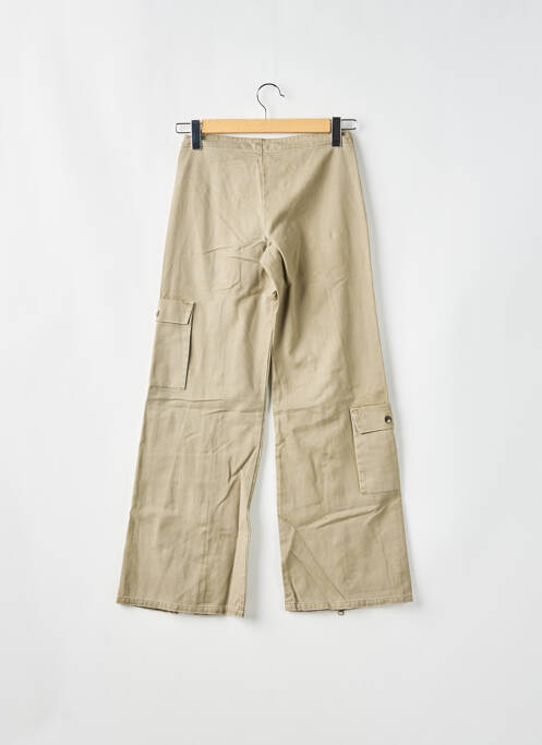 Pantalon large beige RWD pour femme