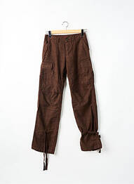 Pantalon cargo poches marron SCHOOL RAG femme