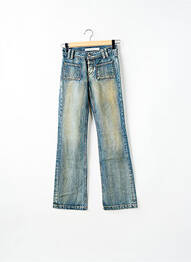 Jeans coupe droite poches bleu SCHOOL RAG femme