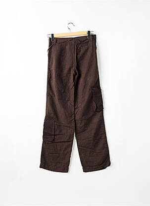 Pantalon cargo coupe droite taille normale marron SCHOOL RAG femme