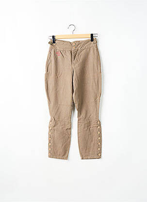 Pantalon slim poches beige SCHOOL RAG femme