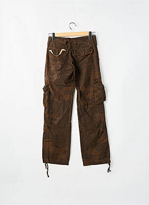 Pantalon cargo coupe droite taille normale marron TEDDY SMITH femme