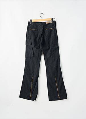 Pantalon droit fermeture zippée sous rabat boutonné noir TEDDY SMITH femme
