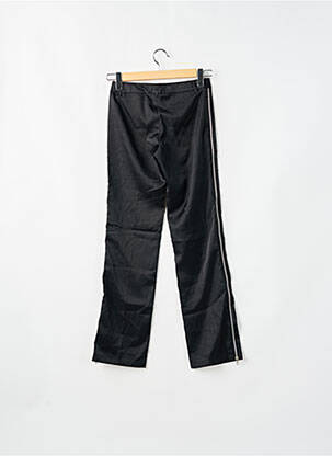Pantalon droit fermeture zippée sous rabat boutonné noir TEDDY SMITH femme