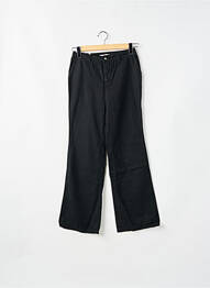 Pantalon droit fermeture zippée sous rabat boutonné noir TEDDY SMITH femme