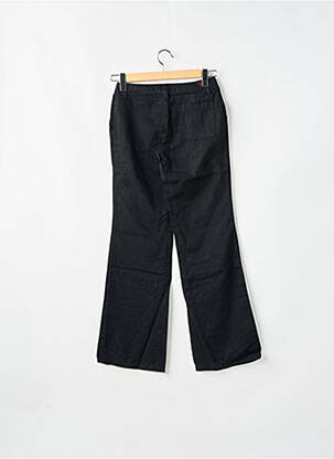 Pantalon droit fermeture zippée sous rabat boutonné noir TEDDY SMITH femme