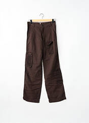 Pantalon cargo marron SCHOOL RAG pour femme seconde vue