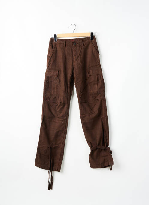 Pantalon cargo marron SCHOOL RAG pour femme