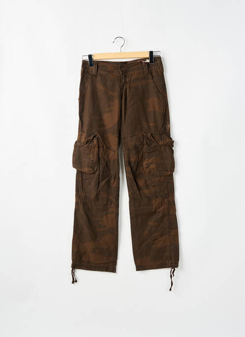 Pantalon cargo marron TEDDY SMITH pour femme