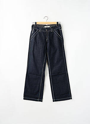 Jeans coupe droite stretch taille normale bleu SCHOOL RAG femme