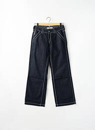 Jeans coupe droite stretch taille normale bleu SCHOOL RAG femme