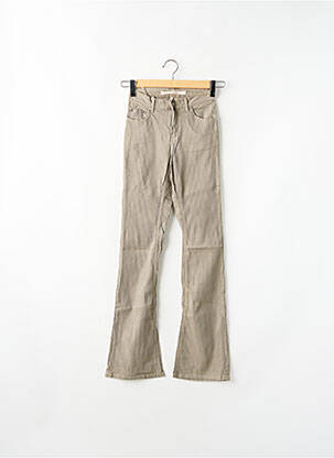 Pantalon flare stretch taille haute vert SCHOOL RAG femme